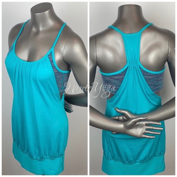 lululemon athletica Tops - Lululemon | Blue Tropics No Limits Tank 4